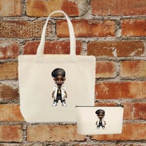 Hip Hop Boy 5 Natural Tote Bag